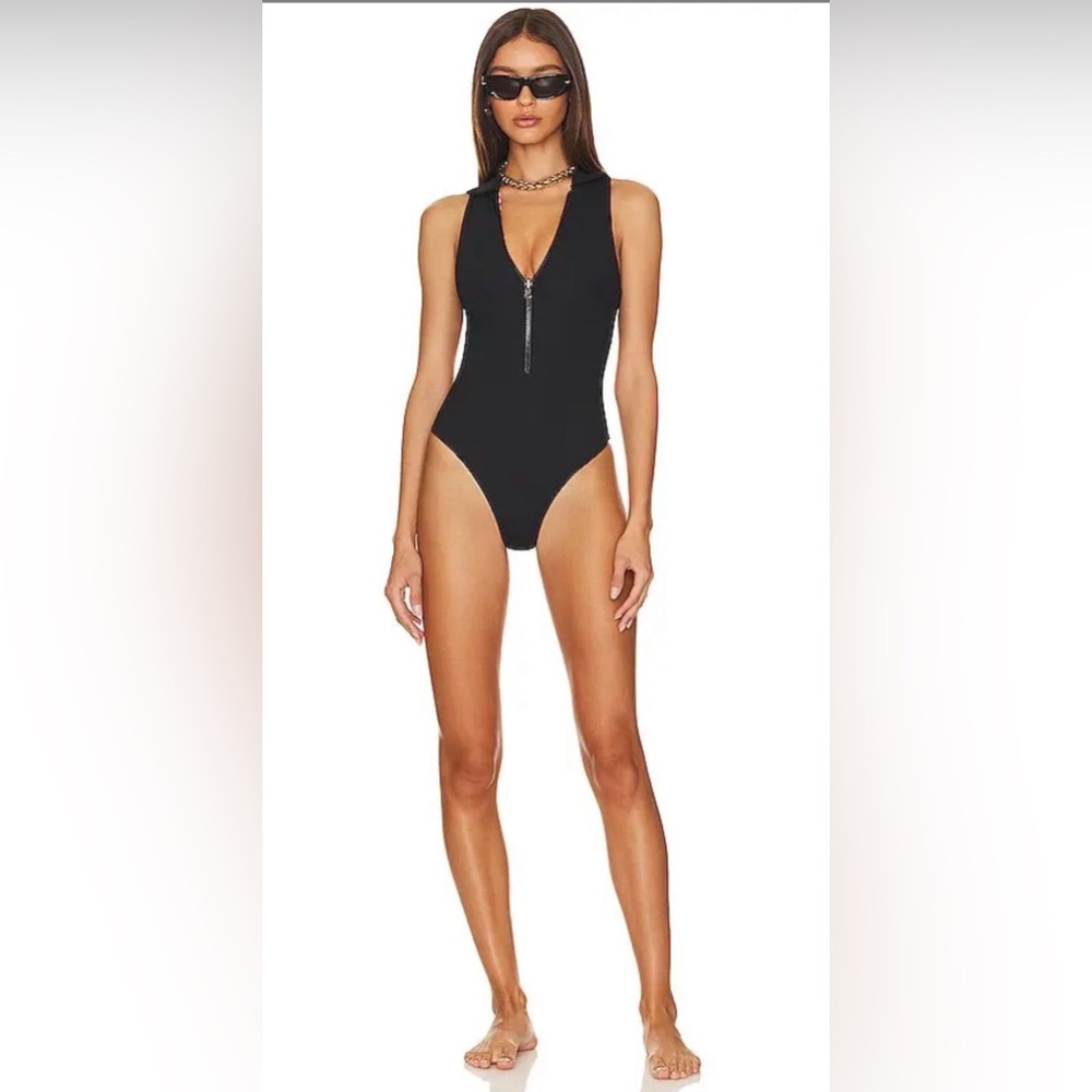 NEW MAAJI Lynx Reversible Ribbed One Piece Sz: Small $164 - Picture 2 of 9